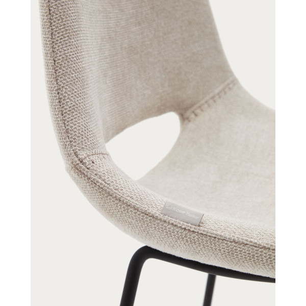 Барний стілець La Forma ZAHARA C0600003JJ12 Бежева тканина-7