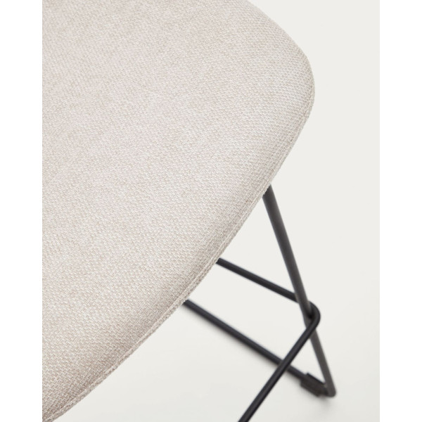 Барний стілець La Forma ZAHARA C0600003JJ12 Бежева тканина-8