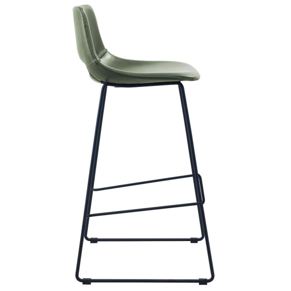 Барный стул La Forma ZIGGY CC0912U06 Зеленый экокожа-4