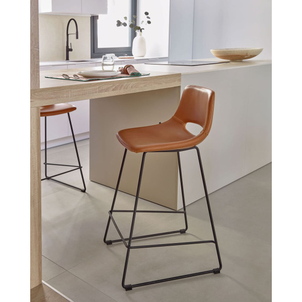 Барный стул La Forma ZIGGY CC0912U10 Коричневый экокожа-1