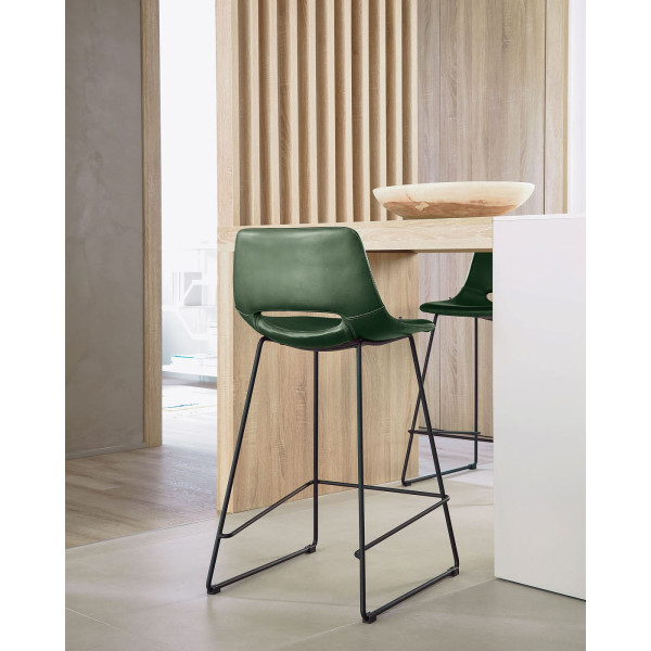 Барный стул La Forma ZIGGY CC0912U06 Зеленый экокожа-2