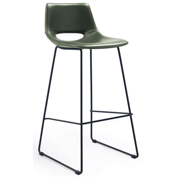 Барный стул La Forma ZIGGY CC0912U06 Зеленый экокожа-0