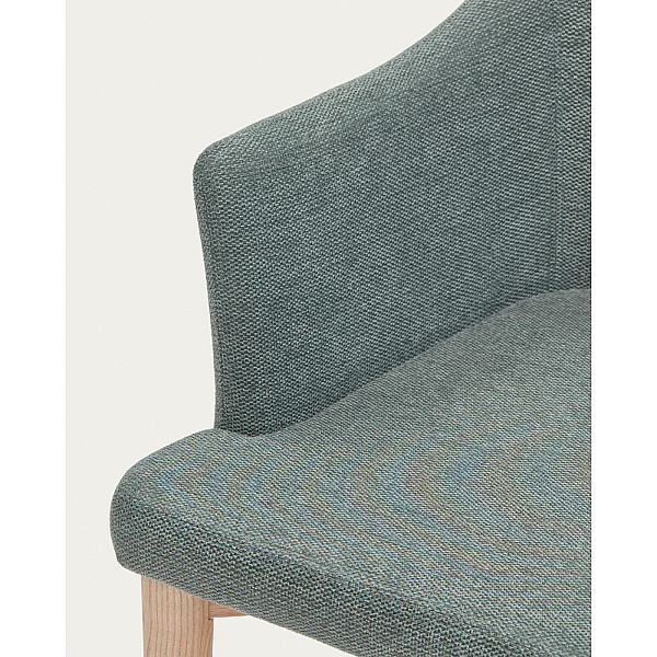 Стілець La Forma CROFT CC0077KY06 Зелений тканина-6