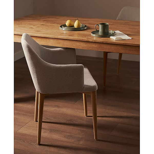 Стул La Forma CROFT CC0077KY10 Коричневый ткань-1