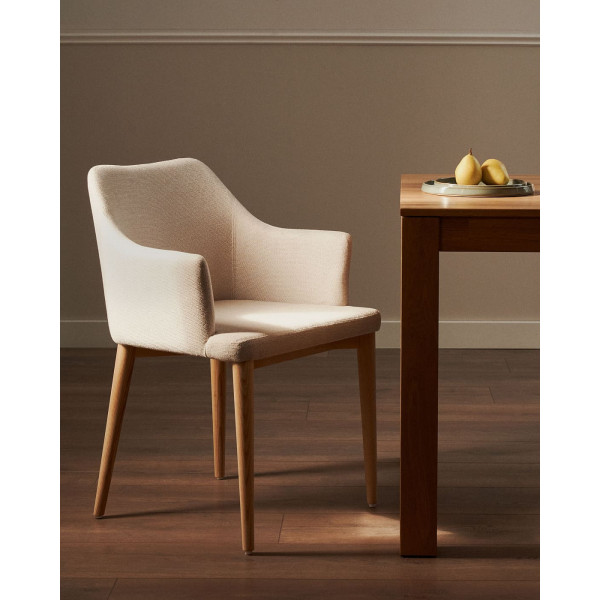 Стул La Forma CROFT CC0077KY12 Бежевый ткань-1