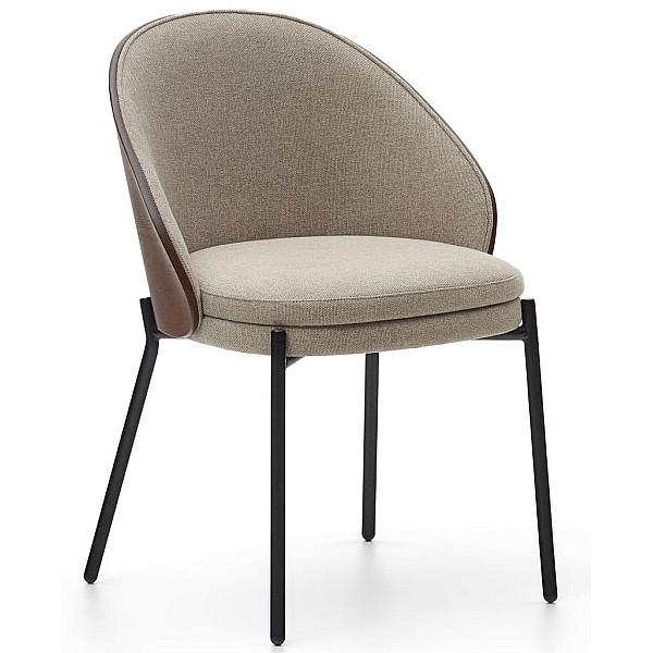 Стілець La Forma EAMY C0100003HE03 Світло-коричневий тканина Синель-0