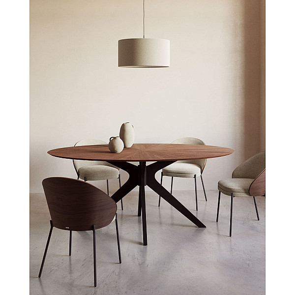 Стілець La Forma EAMY C0100003HE03 Світло-коричневий тканина Синель-6