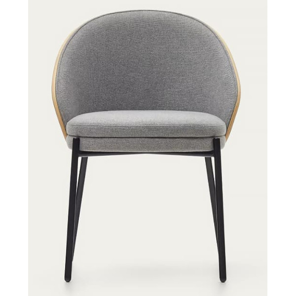 Стул La Forma EAMY C0100003HE12 Светло-серый ткань Синель-3