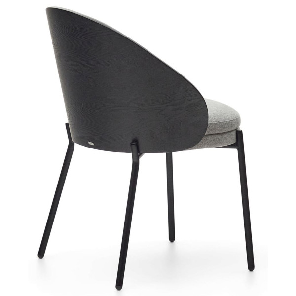 Стул La Forma EAMY C0100004HE12 Светло-серый ткань Синель-5