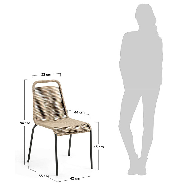 Стул La Forma GLENVILLE CC0901J11 Бежевый-9