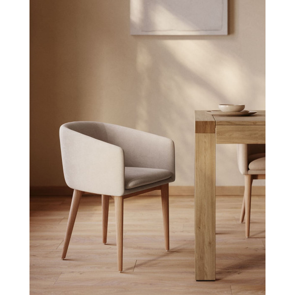 Стул La Forma HARLAN CC0078KY12 Бежевый ткань-1