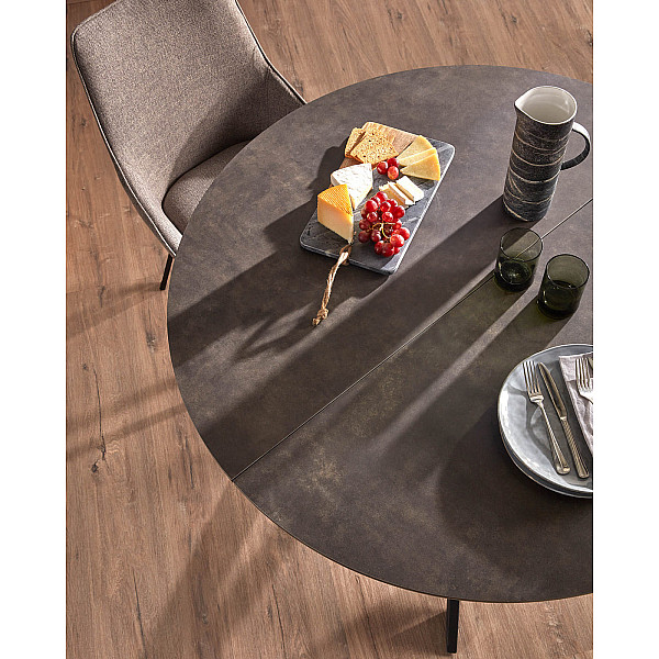 Стілець поворотний La Forma Haston CC1154PK15 Темно-сірий тканина-7