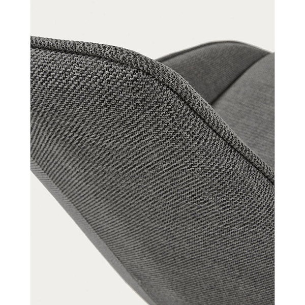 Стілець поворотний La Forma Haston CC1154PK15 Темно-сірий тканина-10