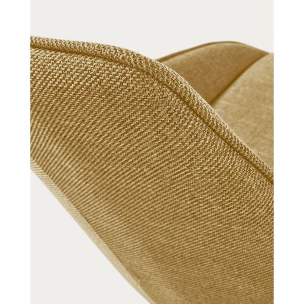 Стул поворотный La Forma Haston CC1154PK81 Горчичный ткань-5