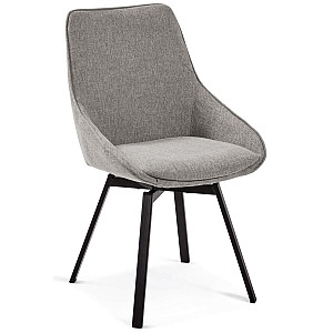 Стул поворотный La Forma Haston CC1154PK03 Светло-серый ткань