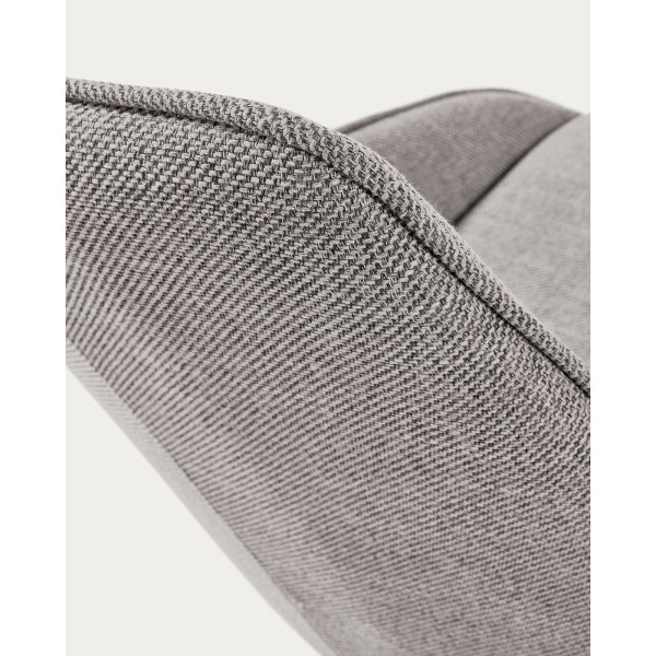 Стілець поворотний La Forma Haston CC1154PK03 Світло-сірий тканина-7