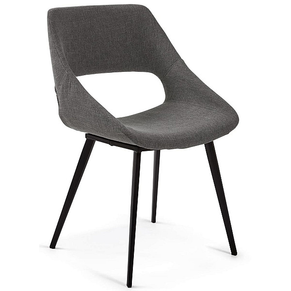 Стілець La Forma Hest CC1149PK15 Темно-сірий тканина-0
