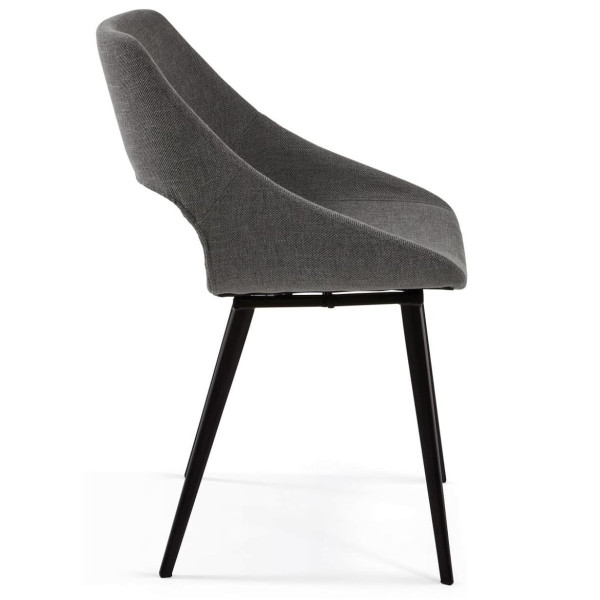 Стілець La Forma Hest CC1149PK15 Темно-сірий тканина-2