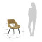 Стул La Forma Hest CC1149PK81 Горчичный ткань-5-thumb