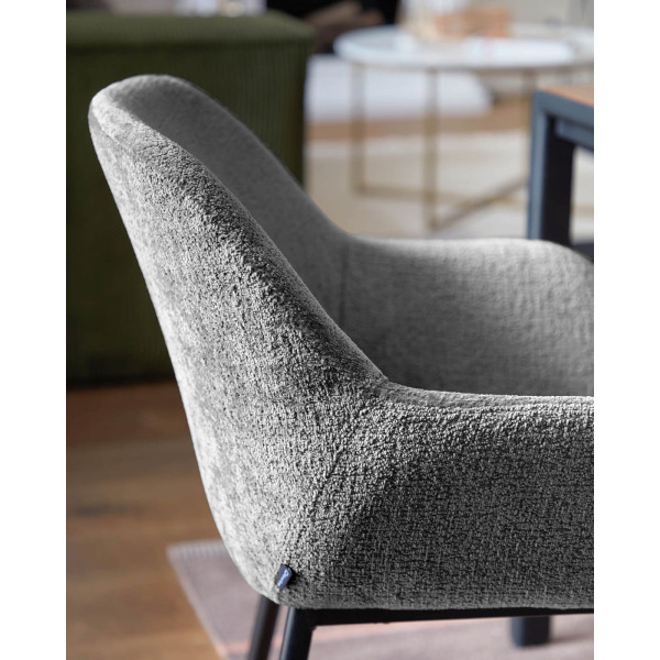 Стілець La Forma KONNA CC0934BG15 Темно-сірий тканина-2