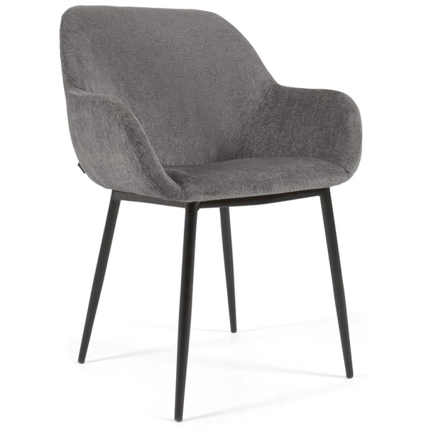 Стілець La Forma KONNA CC0934BG15 Темно-сірий тканина-0
