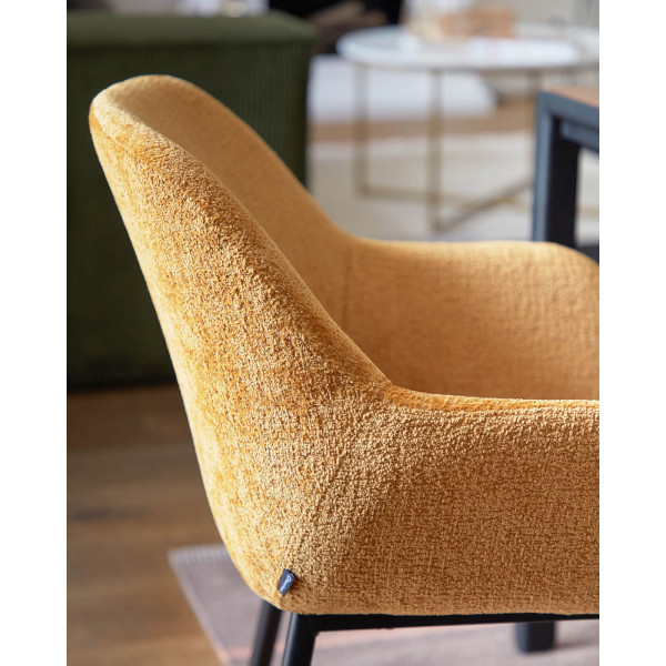 Стул La Forma KONNA CC0934BG81 Горчичный ткань-6