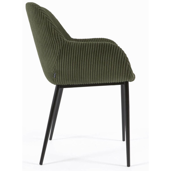 Стул La Forma KONNA CC0934LN19 Темно-зеленый вельвет-4