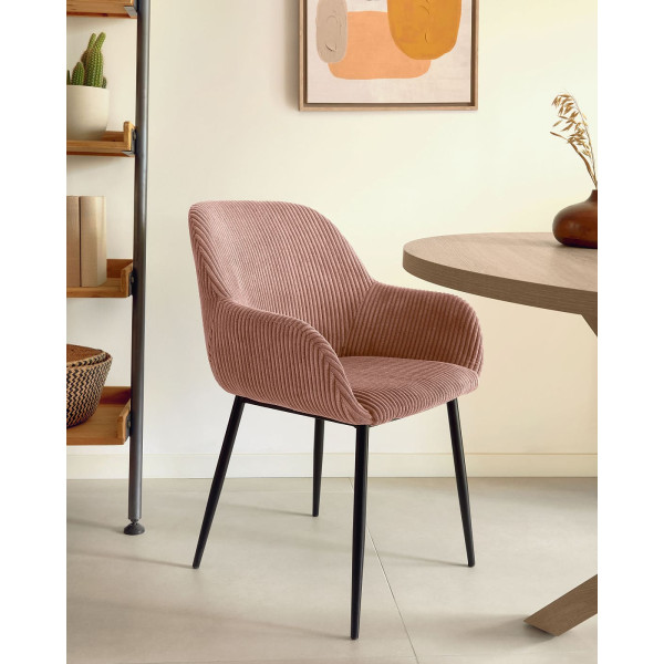 Стул La Forma KONNA CC0934LN24 Розовый вельвет-1