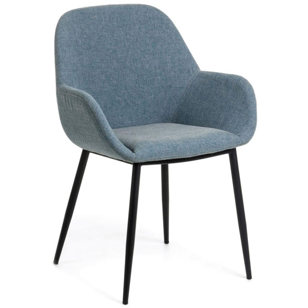 Стілець La Forma KONNA CC0934PK26 Блакитний тканина-0