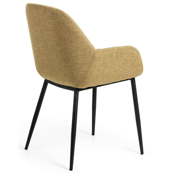Стілець La Forma KONNA CC0934PK81 Гірчичний тканина-5