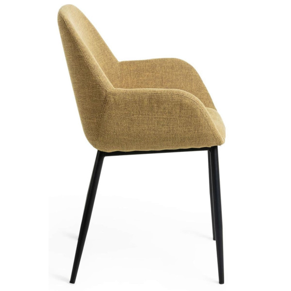 Стілець La Forma KONNA CC0934PK81 Гірчичний тканина-4