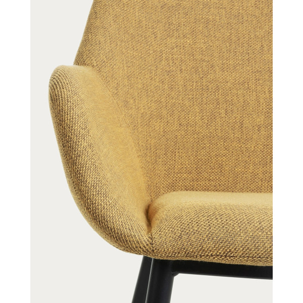 Стілець La Forma KONNA CC0934PK81 Гірчичний тканина-6