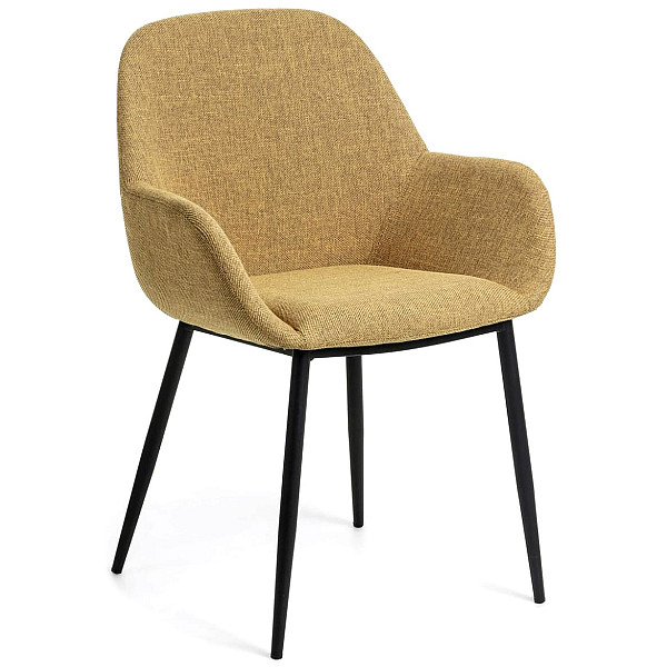 Стілець La Forma KONNA CC0934PK81 Гірчичний тканина-0