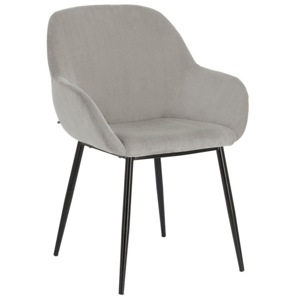 Стілець La Forma KONNA CC0934PN14 Світло-сірий вельвет-0