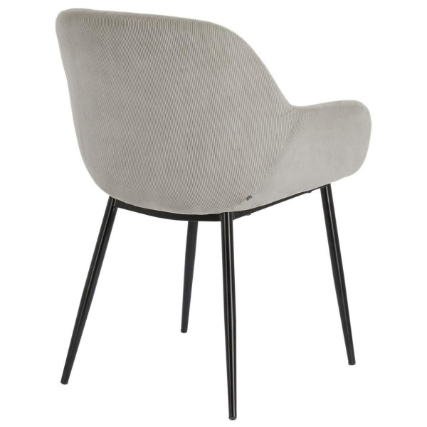 Стілець La Forma KONNA CC0934PN14 Світло-сірий вельвет-10