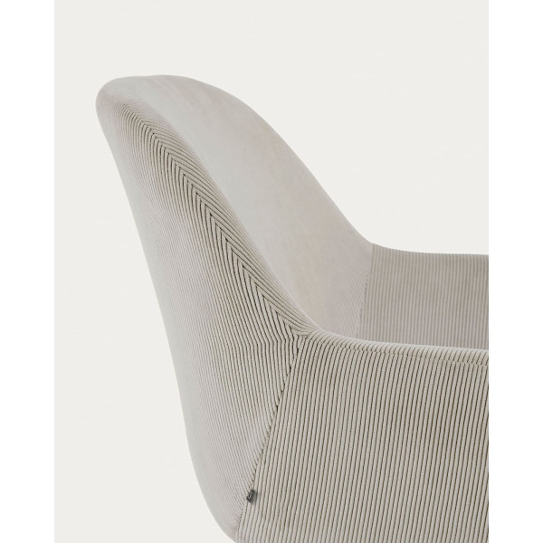 Стілець La Forma KONNA CC0934PN14 Світло-сірий вельвет-13