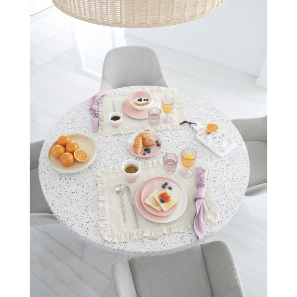 Стілець La Forma KONNA CC0934PN14 Світло-сірий вельвет-4