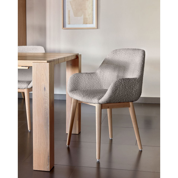 Стул La Forma KONNA CC5212J14 Серый букле-1