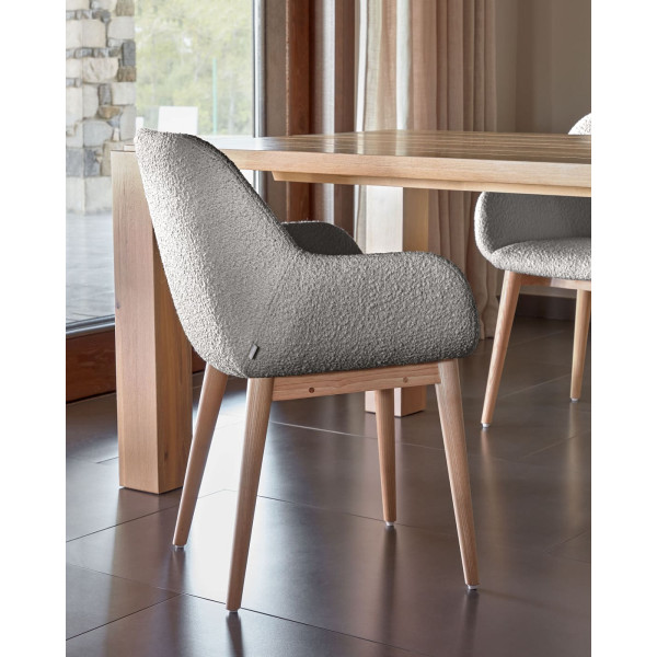 Стул La Forma KONNA CC5212J14 Серый букле-2