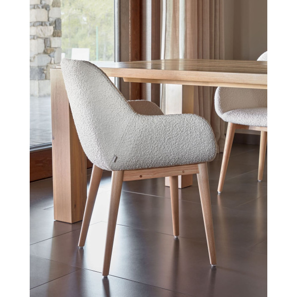 Стілець La Forma KONNA CC5212J33 Білий букле-2