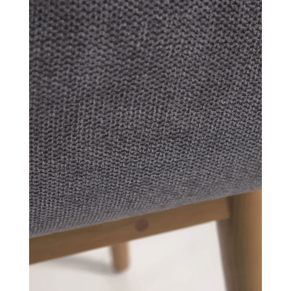 Стілець La Forma KONNA CC5212KY15 Темно-сірий тканина синель-8