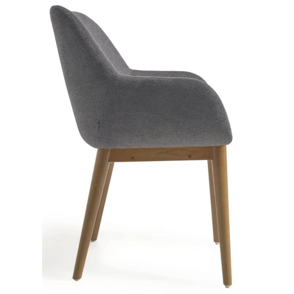 Стілець La Forma KONNA CC5212KY15 Темно-сірий тканина синель-4