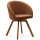 Поворотный стул La Forma MARVIN C0100114KY81 Коричневый ткань
