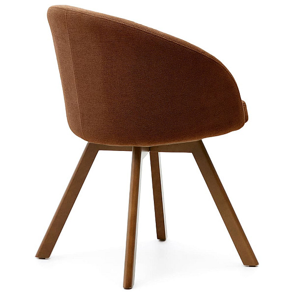 Поворотний стілець La Forma MARVIN C0100114KY81 Коричневий тканина-4