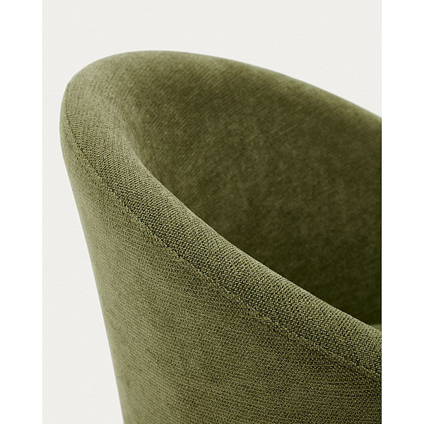 Поворотний стілець La Forma MARVIN C0100114KY20 Зелений тканина-10