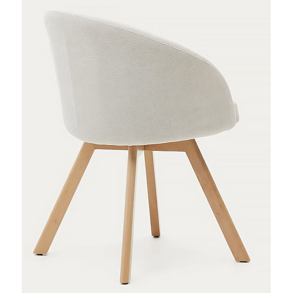 Поворотний стілець La Forma MARVIN C0100112KY12 Бежевий тканина-3