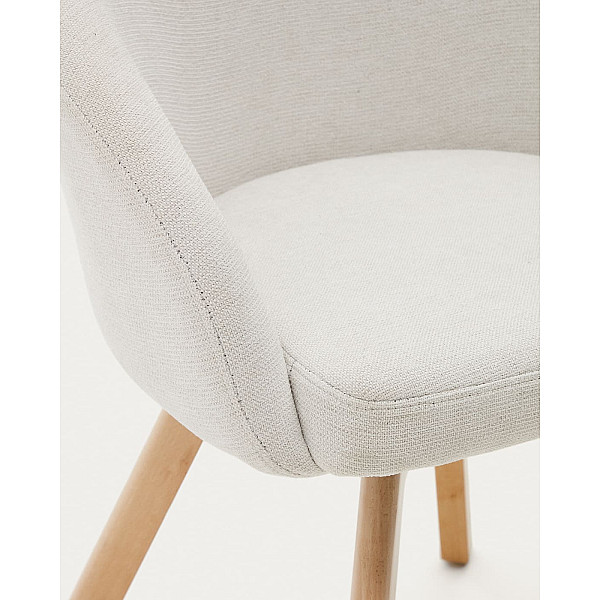 Поворотний стілець La Forma MARVIN C0100112KY12 Бежевий тканина-6