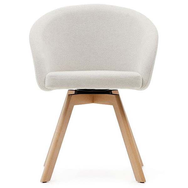 Поворотний стілець La Forma MARVIN C0100112KY12 Бежевий тканина-1