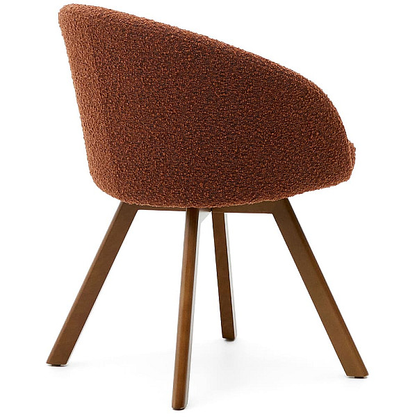 Поворотный стул La Forma MARVIN C0100114TB86 Коричневый букле-4