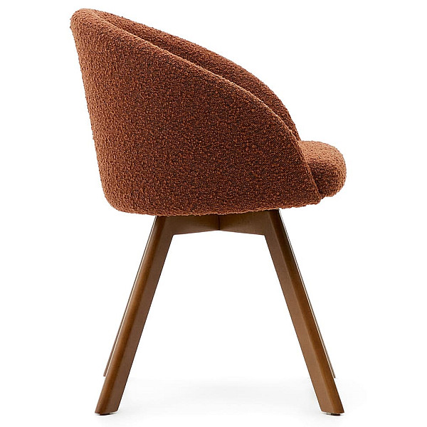 Поворотный стул La Forma MARVIN C0100114TB86 Коричневый букле-3